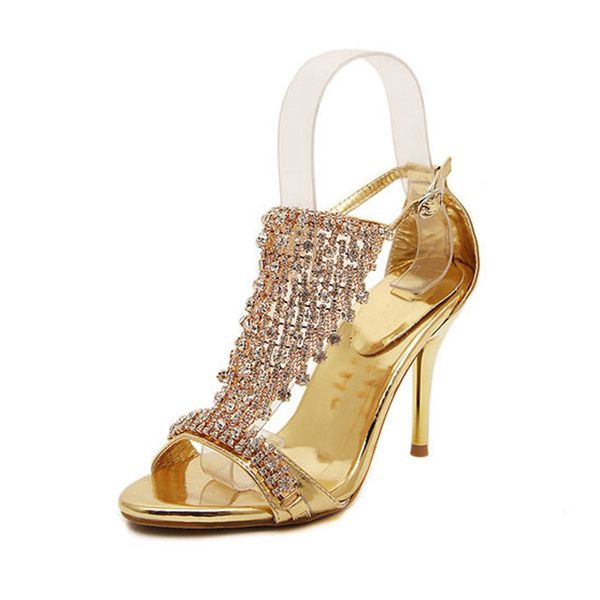 2021 the new luxury rhinestone sandals of women will see elegant high heels party gold woman fart, Black
2021 the new luxury rhinestone sandals of women will see elegant high heels party gold woman fart, Black
