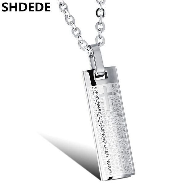 shdede holy bible cross pendant necklace for men stainless steel fashion jewelry gift accessories +o970, Silver
shdede holy bible cross pendant necklace for men stainless steel fashion jewelry gift accessories +o970, Silver