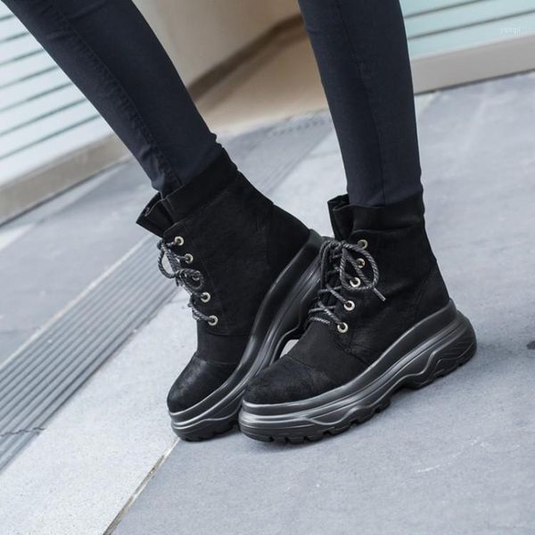 boots blxqpyt 2021 fur winter snow women plush warm thick bottom casual short lace up high quaitly shoes size 32-43 6218-51, Black 
boots blxqpyt 2021 fur winter snow women plush warm thick bottom casual short lace up high quaitly shoes size 32-43 6218-51, Black