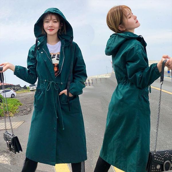 2021 new spring autumn long trench coat women long sleeve hooded outerwear korean loose tooling bf female windbreaker g38, Tan;black
2021 new spring autumn long trench coat women long sleeve hooded outerwear korean loose tooling bf female windbreaker g38, Tan;black