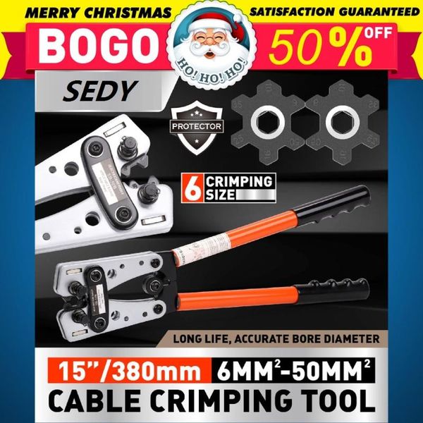 2020-sedy cable lug crimping tools electrician crimping clamps manual ratchet terminal tools for 6-50mm2 wire and cable
2020-sedy cable lug crimping tools electrician crimping clamps manual ratchet terminal tools for 6-50mm2 wire and cable
