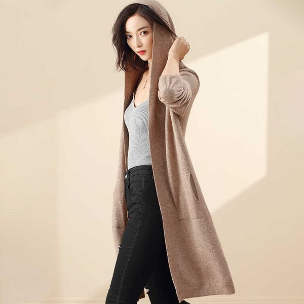 autumn winter new long coat sweaters with cap women cardigan cashmere female knitted pull hooded pockets long loose soft solid sh190912, White;black
autumn winter new long coat sweaters with cap women cardigan cashmere female knitted pull hooded pockets long loose soft solid sh190912, White;black