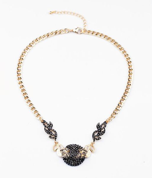 pendant necklaces bulk price gold color crystal black round leaves for women fashion short necklace wholesale, Silver
pendant necklaces bulk price gold color crystal black round leaves for women fashion short necklace wholesale, Silver