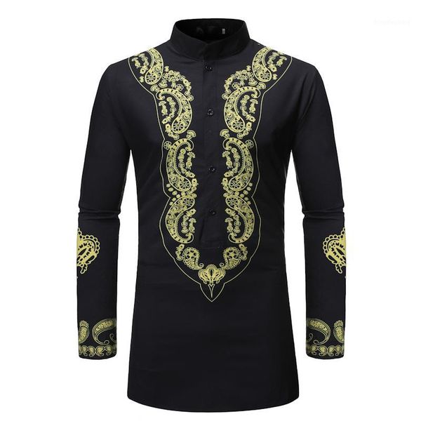 men's national wind long-sleeved printed shirt, men's long paragraph middle east stlye slim fit shirt1, White;black
men's national wind long-sleeved printed shirt, men's long paragraph middle east stlye slim fit shirt1, White;black