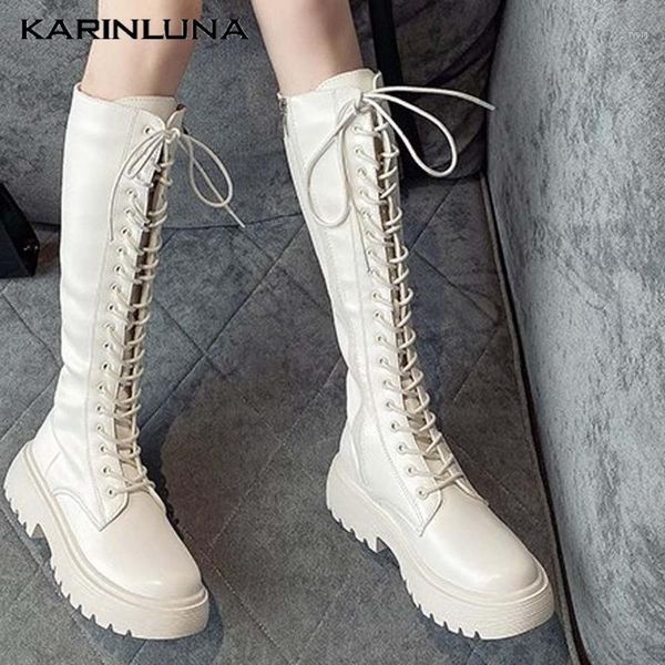 boots karin high qulity shoes women trendy motorcycle round toe square heels cross-tied knee fashion shoes1, Black
boots karin high qulity shoes women trendy motorcycle round toe square heels cross-tied knee fashion shoes1, Black