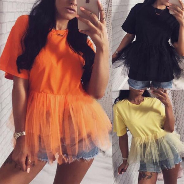elegant women summer layered lace tulle ruffle short sleeve shirt ladies loose casual blouse drop shipping, White
elegant women summer layered lace tulle ruffle short sleeve shirt ladies loose casual blouse drop shipping, White