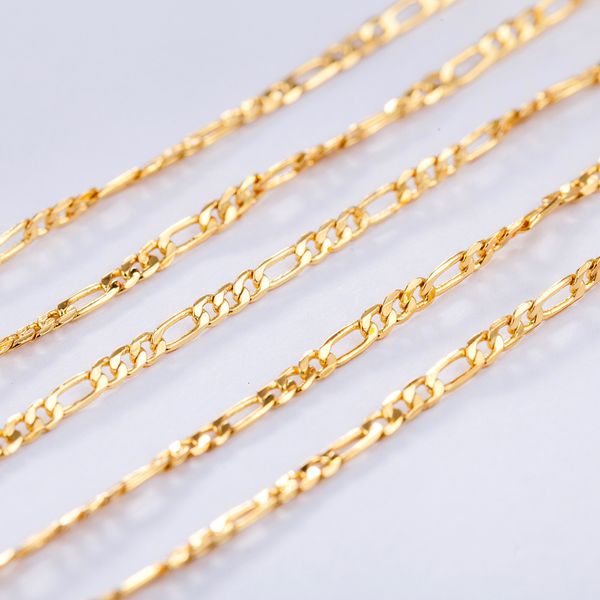 three 925 one silver room plated 2mm 24k gold necklace simple and elegant