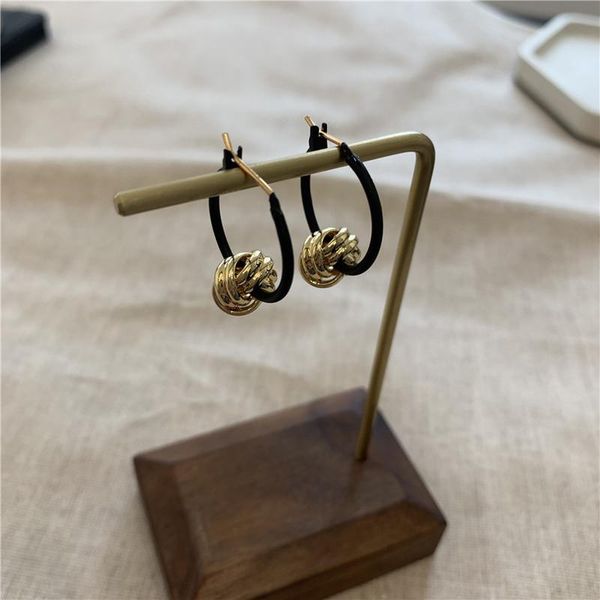 hoop & huggie timeonly delicate black color leather earrings irregular golden metal charms earring fro women ladies accessories vintage, Golden;silver
hoop & huggie timeonly delicate black color leather earrings irregular golden metal charms earring fro women ladies accessories vintage, Golden;silver
