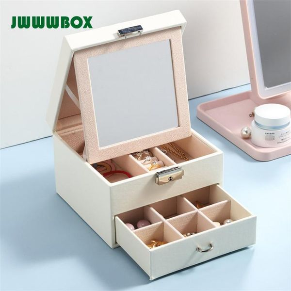 jwwwbox korean doubel layers women jewelry box high capacity necklaces earrings rings bracelets jewelry packaging display box, Pink;blue
jwwwbox korean doubel layers women jewelry box high capacity necklaces earrings rings bracelets jewelry packaging display box, Pink;blue