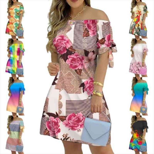 summer bohemia slash neck off shoulder flowers print princess dress bandage casual elegant robe women beach party dresses, Black;gray
summer bohemia slash neck off shoulder flowers print princess dress bandage casual elegant robe women beach party dresses, Black;gray