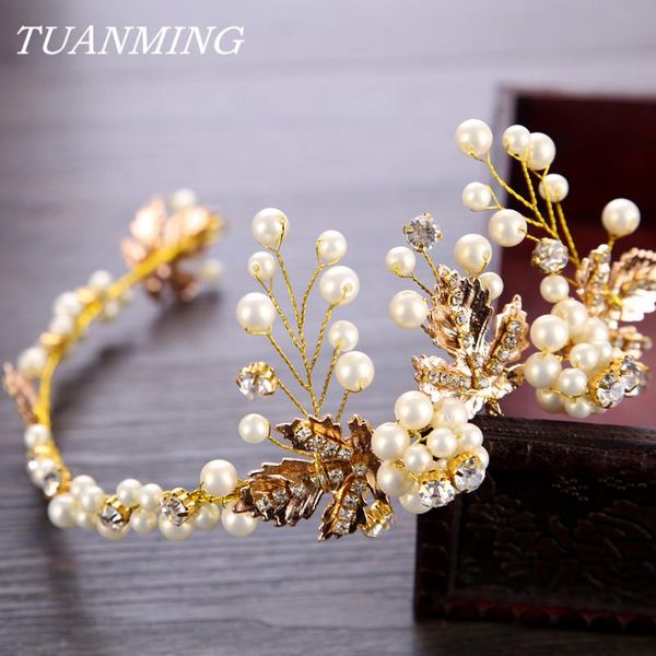 baroque pearl headband for bride wedding hair accessories golden hairband headpieces for women's hair wedding, Golden;silver
baroque pearl headband for bride wedding hair accessories golden hairband headpieces for women's hair wedding, Golden;silver
