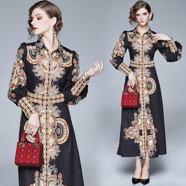 2021 new women retro print lantern sleeve maxi vintage evening party es sashes long split single-breasted kvcs, Black;gray
2021 new women retro print lantern sleeve maxi vintage evening party es sashes long split single-breasted kvcs, Black;gray