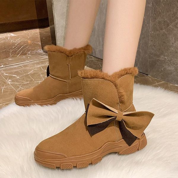 boots snow winter women ankle plush slip on ladies cute bow shoes women's pu leather short platform female comefort, Black
boots snow winter women ankle plush slip on ladies cute bow shoes women's pu leather short platform female comefort, Black