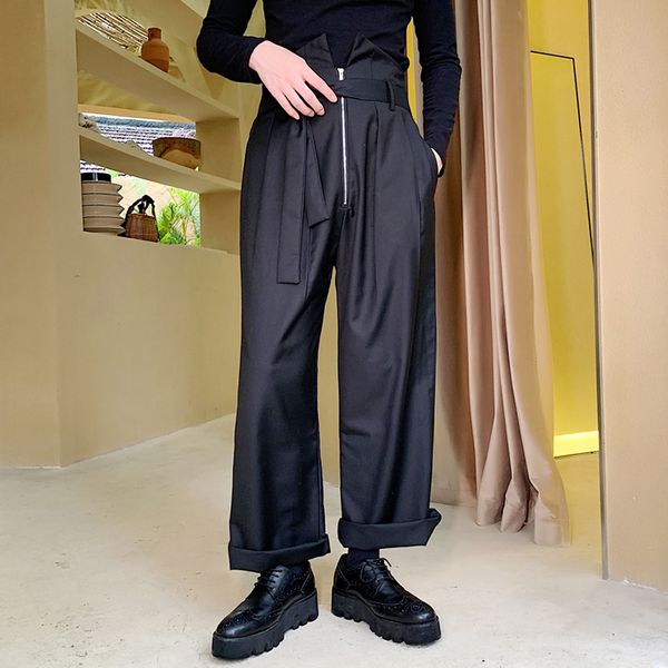 2021 fashionable autumn men with high waist down casual vintage black man loose straight pants tlxp, White;black
2021 fashionable autumn men with high waist down casual vintage black man loose straight pants tlxp, White;black