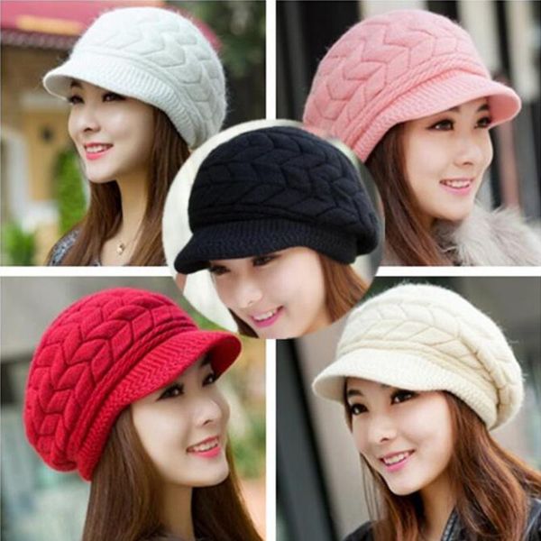 berets women winter hat warm beanies fleece inside knitted for woman bonnet ladies autumn fashion fur, Blue;gray
berets women winter hat warm beanies fleece inside knitted for woman bonnet ladies autumn fashion fur, Blue;gray