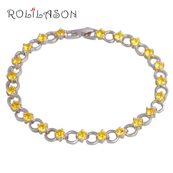 rolilason yellow crystal bracelets for women round design fashion party gift fashion jewelry tbs1097, Golden;silver
rolilason yellow crystal bracelets for women round design fashion party gift fashion jewelry tbs1097, Golden;silver