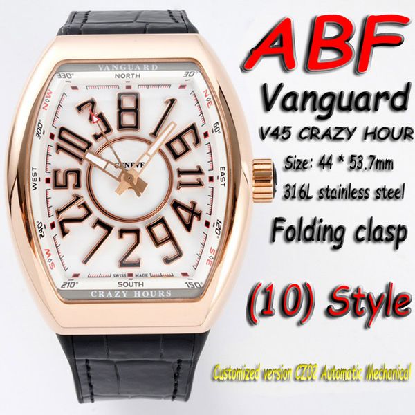 2021 abf special edition 44mm men's collection vanguard v45 crazy hour 3d white dial 316l rose gold steel case cz02 automatic leather s, Slivery;brown
2021 abf special edition 44mm men's collection vanguard v45 crazy hour 3d white dial 316l rose gold steel case cz02 automatic leather s, Slivery;brown