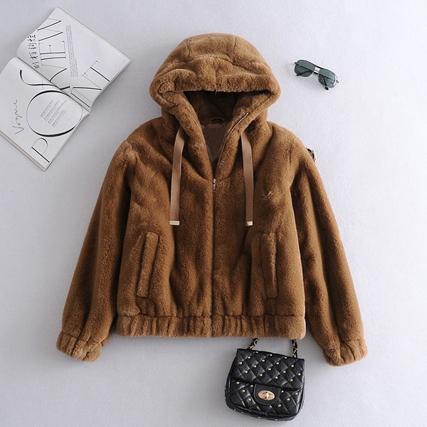 2021 new feminine sleeve, thick jacket, sleeve leather jacket with hood, chic zipper, women's ihbo, Black;brown
2021 new feminine sleeve, thick jacket, sleeve leather jacket with hood, chic zipper, women's ihbo, Black;brown