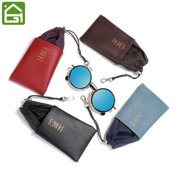 leather protective sunglasses holder eyeglass case 
leather protective sunglasses holder eyeglass case
