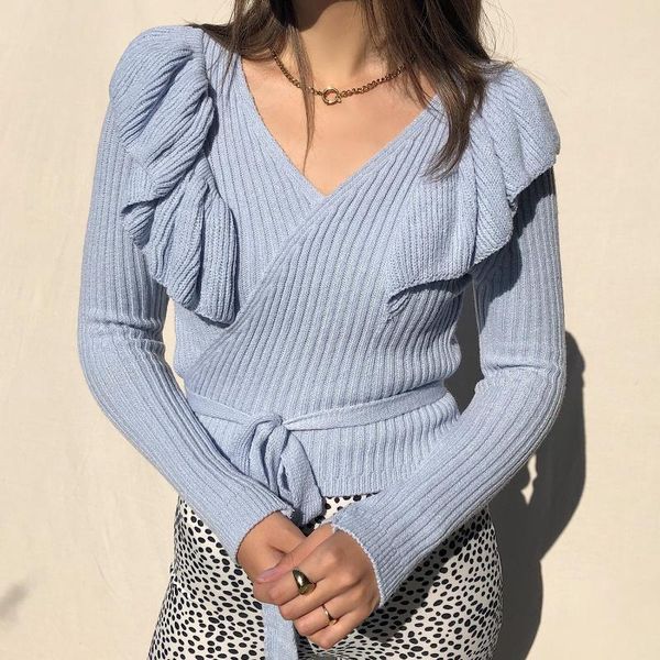 women's knits & tees autumn winter women soft warm knitted cropped cardigan sweater female coat v neck solid color belt ruched loose ou, White
women's knits & tees autumn winter women soft warm knitted cropped cardigan sweater female coat v neck solid color belt ruched loose ou, White