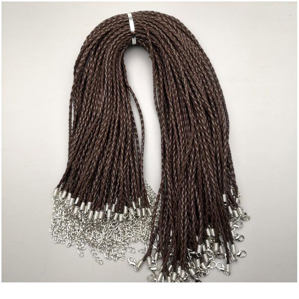 interweave leather rope m 100pc coffee cord necklace rope pendant 45+5cm fashion jewelry accessories w jlljgq, Silver
interweave leather rope m 100pc coffee cord necklace rope pendant 45+5cm fashion jewelry accessories w jlljgq, Silver