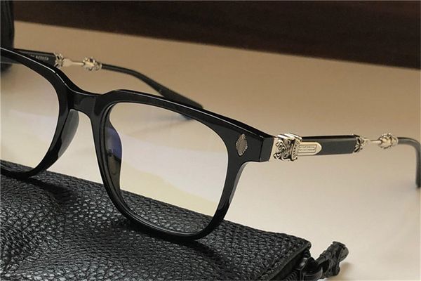 new popular retro men optical glasses melice punk style design retro square frame with leather box hd lens quality, Black
new popular retro men optical glasses melice punk style design retro square frame with leather box hd lens quality, Black