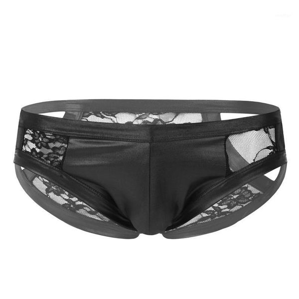 mens lingerie sissy panties patent leather lace patchwork underwear underpants hollow out low rise see-through briefs1, Black;brown
mens lingerie sissy panties patent leather lace patchwork underwear underpants hollow out low rise see-through briefs1, Black;brown