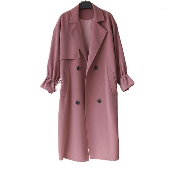 women's trench coats 2021 spring autumn khaki female coat mid-length long knees korean loose thin section windproof chic female1, Tan;black
women's trench coats 2021 spring autumn khaki female coat mid-length long knees korean loose thin section windproof chic female1, Tan;black