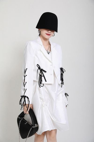 msxu 2020 fall women lapel long sleeve lace-up woven jacket casual fashion design women's suit jacket, Black;brown
msxu 2020 fall women lapel long sleeve lace-up woven jacket casual fashion design women's suit jacket, Black;brown