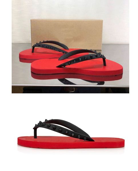 summer flip flops men beach slip on slides red bottom loubiflats flip flat sandals slippers studs sandals flats luxurys designer sandalias, Black
summer flip flops men beach slip on slides red bottom loubiflats flip flat sandals slippers studs sandals flats luxurys designer sandalias, Black