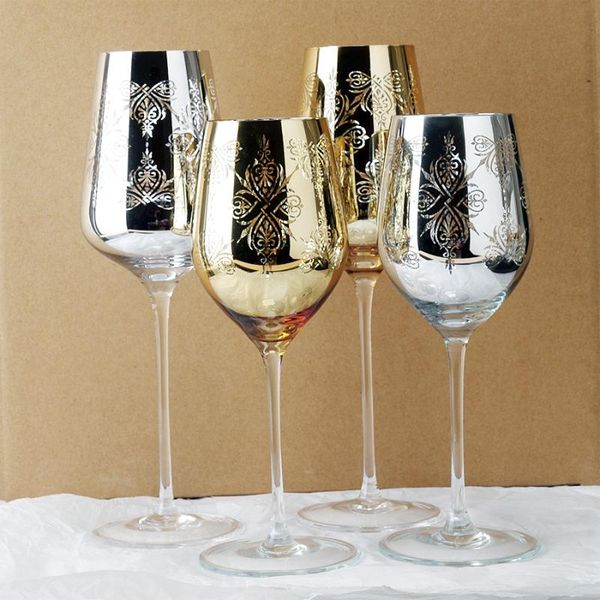 2pcscreative birthday wedding gifts gold plating silver metal crystal glass goblet red wine cup home l house room decoration
2pcscreative birthday wedding gifts gold plating silver metal crystal glass goblet red wine cup home l house room decoration