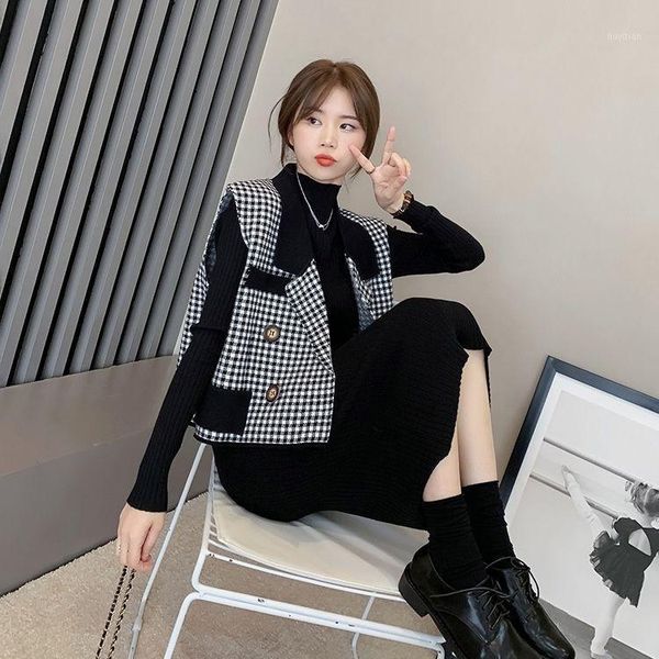 two-piece vest western style loose sweater dress women's suit slim little korean version autumn women's two-piece suit1, White
two-piece vest western style loose sweater dress women's suit slim little korean version autumn women's two-piece suit1, White