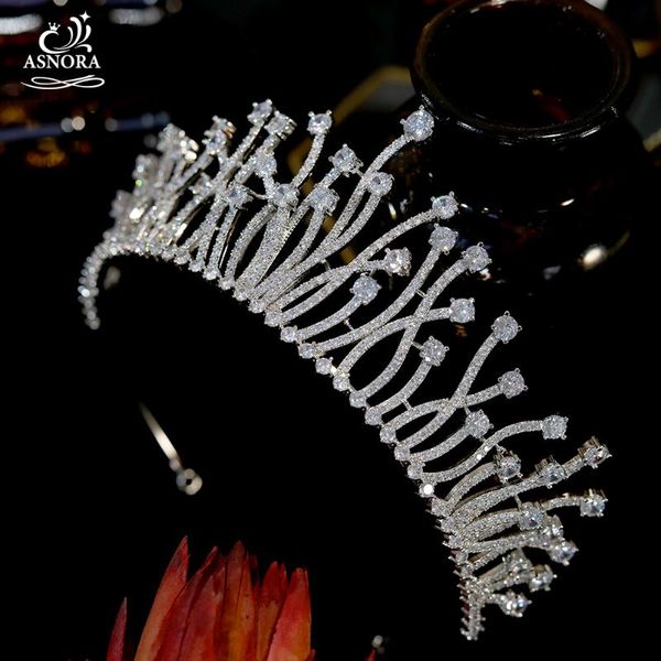 asnora women's bridal wedding party hair accessories seaweed shape crown wedding tiara and crown tiara cz crystal baroque turban, Golden;silver
asnora women's bridal wedding party hair accessories seaweed shape crown wedding tiara and crown tiara cz crystal baroque turban, Golden;silver