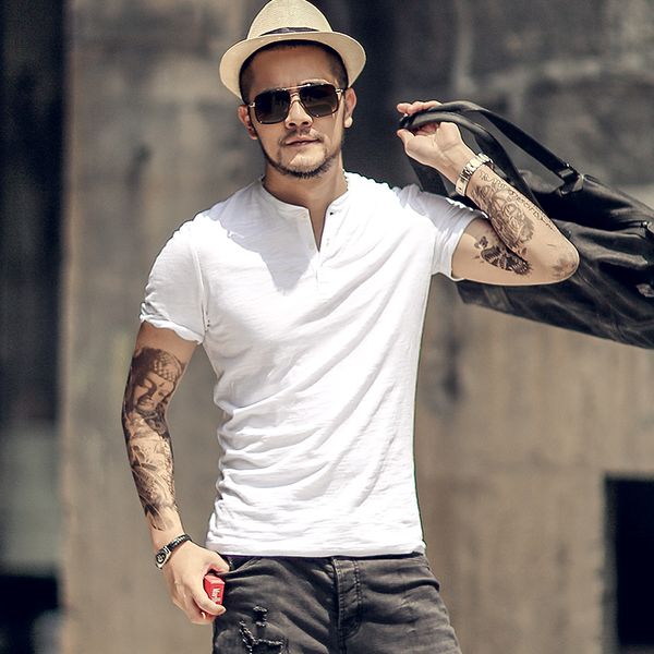 2021 the new bamboo cotton from short-sleeve men summer henry collar casual metrosexual thin male new t-style european t364 4vza, White;black
2021 the new bamboo cotton from short-sleeve men summer henry collar casual metrosexual thin male new t-style european t364 4vza, White;black