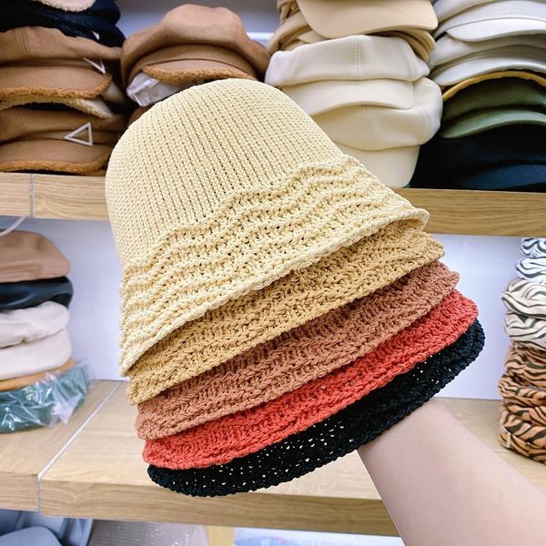 wide brim hats 202101-jinxi spring summer knitting bending weave leisure lady bucket cap women fishermen hat, Blue;gray
wide brim hats 202101-jinxi spring summer knitting bending weave leisure lady bucket cap women fishermen hat, Blue;gray