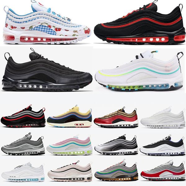new 97 running shoes cherry black white sean wotherspoon bred grey bullet mens trainers luxurys designers women 97s runner sports sneakers
new 97 running shoes cherry black white sean wotherspoon bred grey bullet mens trainers luxurys designers women 97s runner sports sneakers