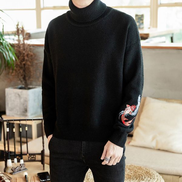 nightgown, new high-necked chinese-style pullovers, embroidered men's knitted sweater, sweater-vest, black-gray negligee. 3utd, White;black
nightgown, new high-necked chinese-style pullovers, embroidered men's knitted sweater, sweater-vest, black-gray negligee. 3utd, White;black