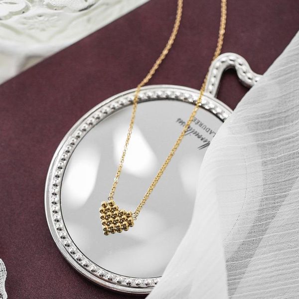 yun ruo 2020 not fade heart choker gold pendant necklace european woman jewelry fashion titanium stainless steel accessory, Silver
yun ruo 2020 not fade heart choker gold pendant necklace european woman jewelry fashion titanium stainless steel accessory, Silver
