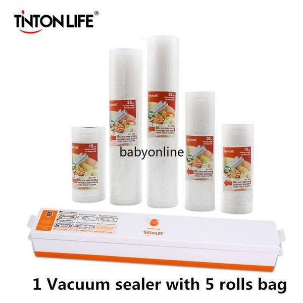 dhl ship tinton life vacuum food sealer with 5 rolls vacuum sealer bag(12x500cm,15x500cm,20x500cm,25x500cm,28x500cm) fy7385
dhl ship tinton life vacuum food sealer with 5 rolls vacuum sealer bag(12x500cm,15x500cm,20x500cm,25x500cm,28x500cm) fy7385