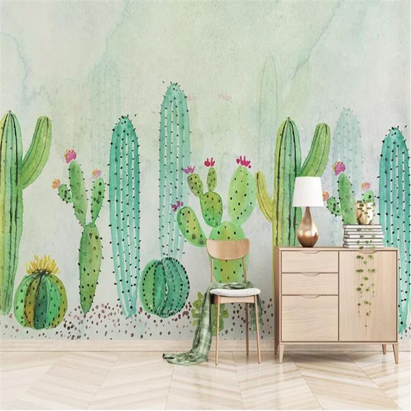 wallpapers modern childrens' room hand-painted green plant cactus 3d po for living bedroom kids decor wall paper
wallpapers modern childrens' room hand-painted green plant cactus 3d po for living bedroom kids decor wall paper