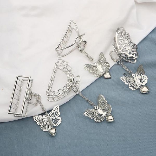 korea hollow butterfly heart tassel hair pins women girl vintage metal silver color love pendant hair claw clip clamps jewelry, Golden;silver
korea hollow butterfly heart tassel hair pins women girl vintage metal silver color love pendant hair claw clip clamps jewelry, Golden;silver