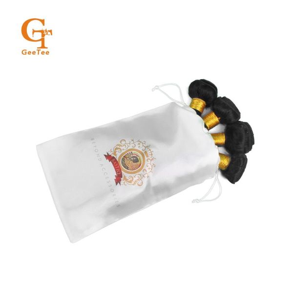 customized logo virgin human hair extension bundles packing satin bags, personallity brand name women hair packaging silk bags
customized logo virgin human hair extension bundles packing satin bags, personallity brand name women hair packaging silk bags