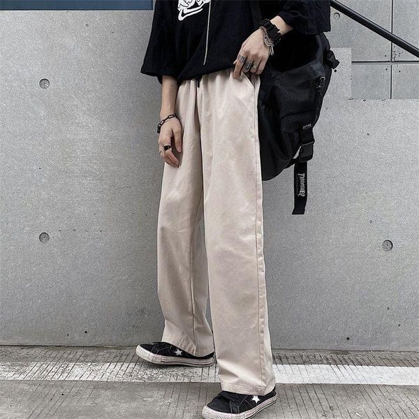 korean straight pants men's fashion solid color casual pants men streetwear wild loose cotton drawstring trousers mens m-xl, Black
korean straight pants men's fashion solid color casual pants men streetwear wild loose cotton drawstring trousers mens m-xl, Black