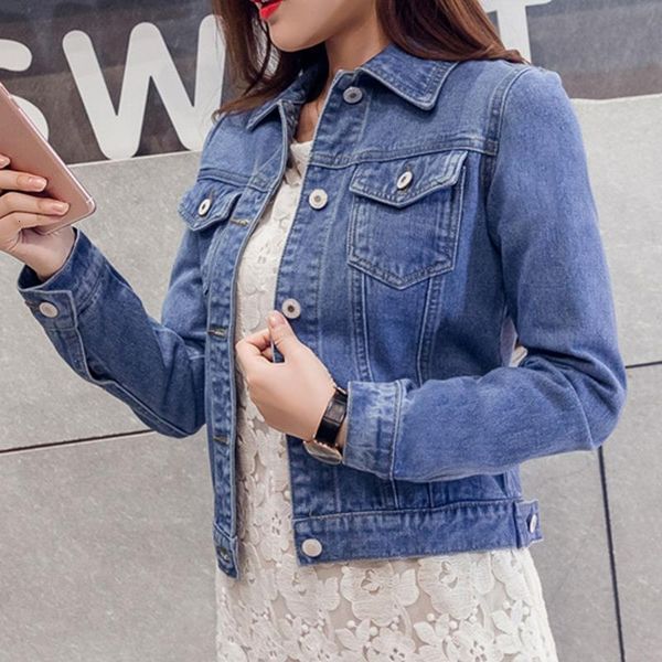 white denim jacket casual turn-down collar long sleeve women's spring autumn jackets button short coat chaqueta vaquera mujer, Black;brown
white denim jacket casual turn-down collar long sleeve women's spring autumn jackets button short coat chaqueta vaquera mujer, Black;brown