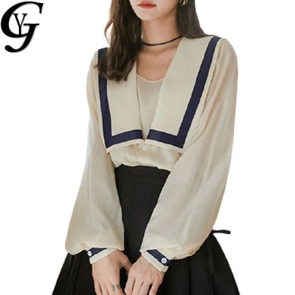 korean style puff sleeve chiffon women blouse 2020 fall fashion big collared shirt female elegant work wear ladies, White
korean style puff sleeve chiffon women blouse 2020 fall fashion big collared shirt female elegant work wear ladies, White