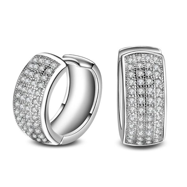 hoop & huggie classic inlay cz silvery color earring for women simple ear accessories jewelry drop, Golden;silver
hoop & huggie classic inlay cz silvery color earring for women simple ear accessories jewelry drop, Golden;silver