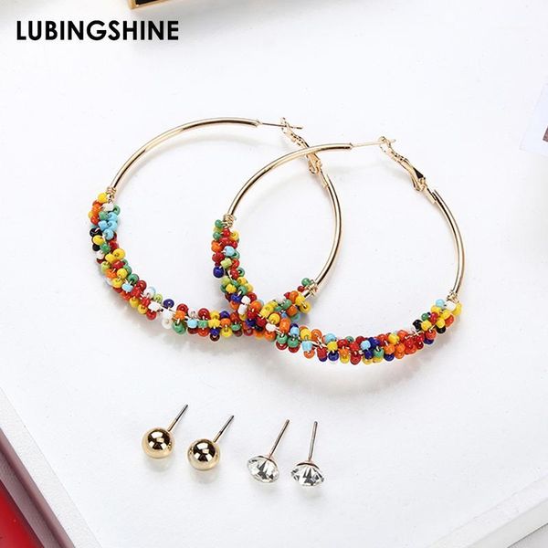 Fashion Beads Metal Hoop Earrings Gold Color Round Circle Earrings for Women Girls Ear Hanging Party Jewelry Gift1, Golden;silver
Fashion Beads Metal Hoop Earrings Gold Color Round Circle Earrings for Women Girls Ear Hanging Party Jewelry Gift1, Golden;silver