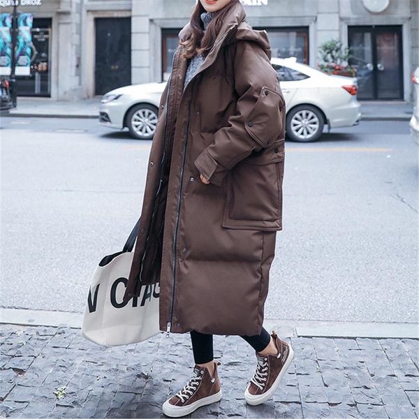 women's down & parkas 2021 oversize winter jacket women clothing outerwear loose warm thicken coat hooded long female padded, Black
women's down & parkas 2021 oversize winter jacket women clothing outerwear loose warm thicken coat hooded long female padded, Black