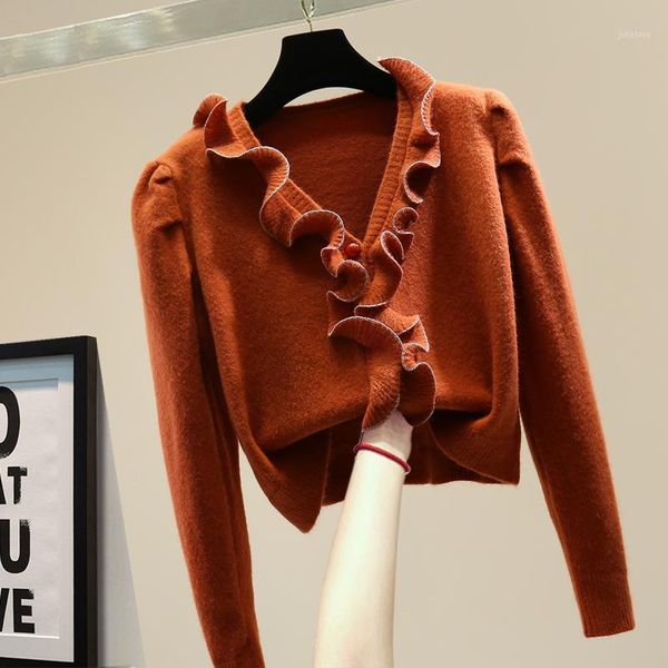 winter sweater for women slim fit fashion elegant wooden ear bright silk short long-sleeved sweaters womans cardigans coat1, White
winter sweater for women slim fit fashion elegant wooden ear bright silk short long-sleeved sweaters womans cardigans coat1, White