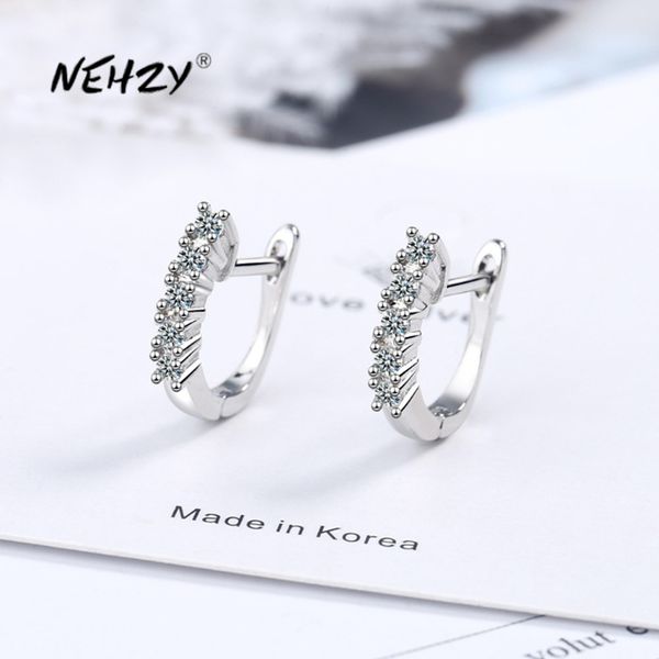 nehzy 925 sterling silver new women fashion jewelry crystal zircon retro simple hollow earrings q1219
nehzy 925 sterling silver new women fashion jewelry crystal zircon retro simple hollow earrings q1219